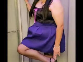 Black & Blue With A Touch Of Bright Purple Outfit Video&period;&period;&period;