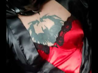 Silky satin fuck slut