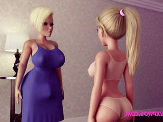 Huge Dick SHEMALE MILF & Little Dickgirl ◉ 4K 60 FPS ANAL Cartoon